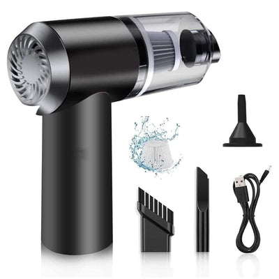 ChaiMoksha Portable Car Vacuum Cleaner — 3-in-1 Wireless Handheld with Blower & Air Duster