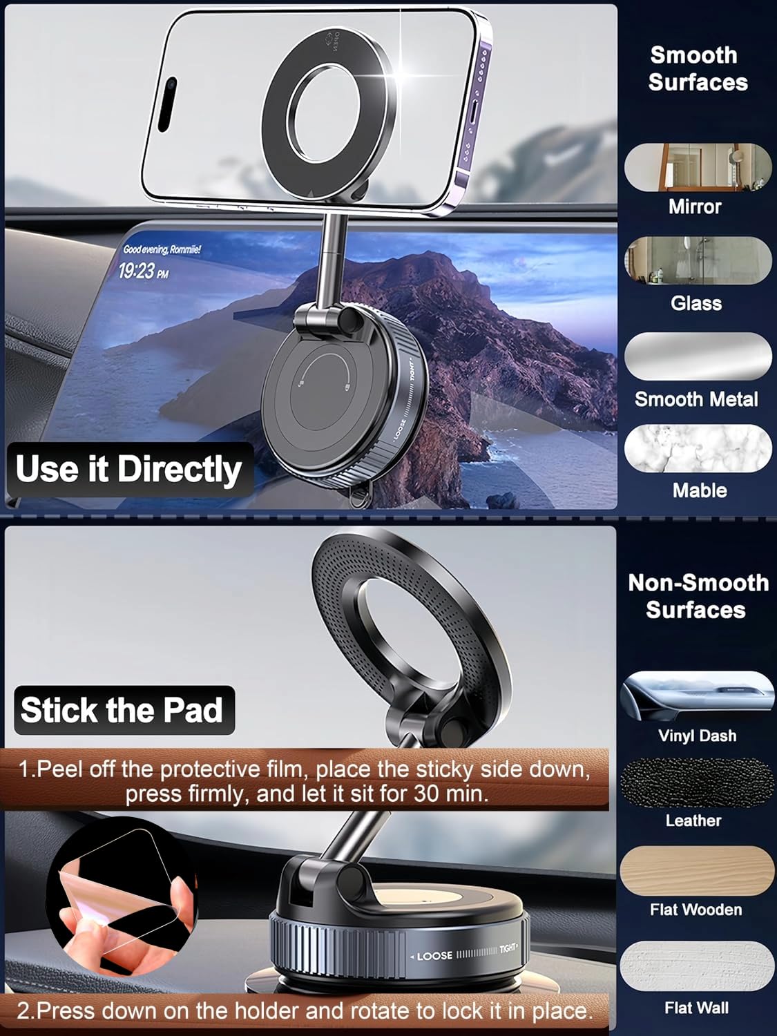ChaiMoksha Magnetic Phone Holder — Hands-Free Mounting, Anywhere in Seconds