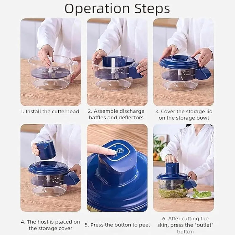 ChaiMoksha Electric Peeler — Peel Fruits & Veggies in Seconds, Effortlessly