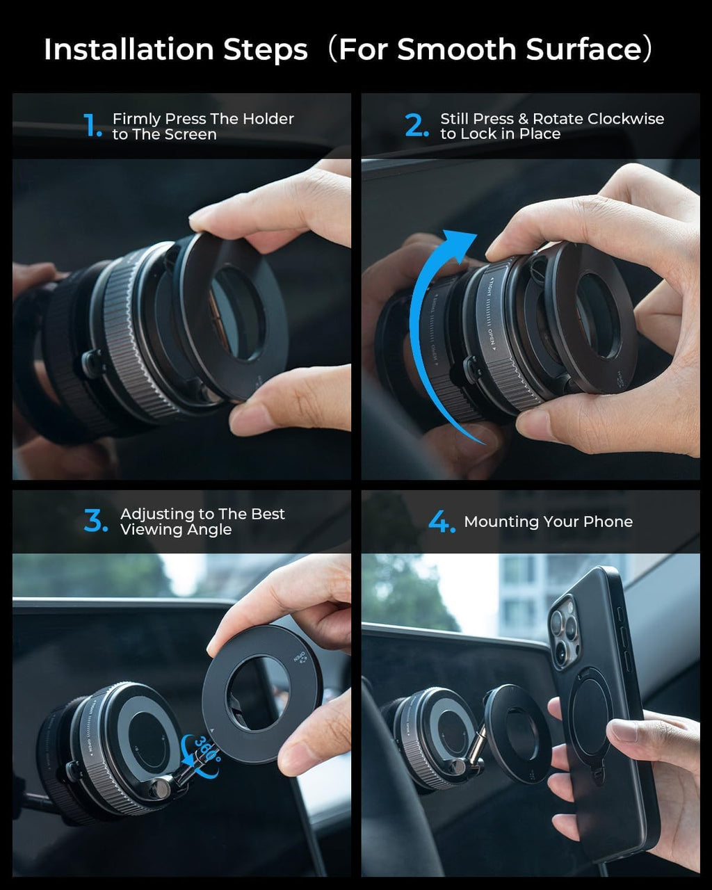 ChaiMoksha Magnetic Phone Holder — Hands-Free Mounting, Anywhere in Seconds