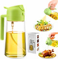 ChaiMoksha 2-in-1 Glass Oil Dispenser & Spray Bottle — 500ml for Air Fryer, BBQ & Kitchen
