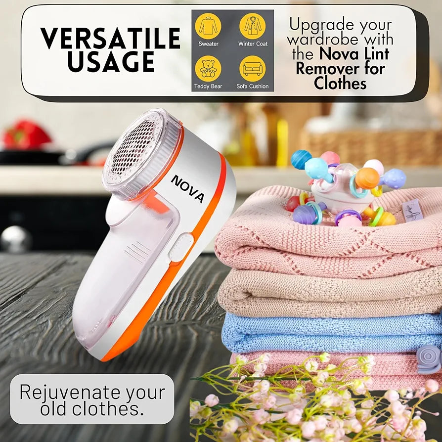 ChaiMoksha Electric Lint Remover — Fabric Shaver for Clothes, Fuzz & Dust Removal