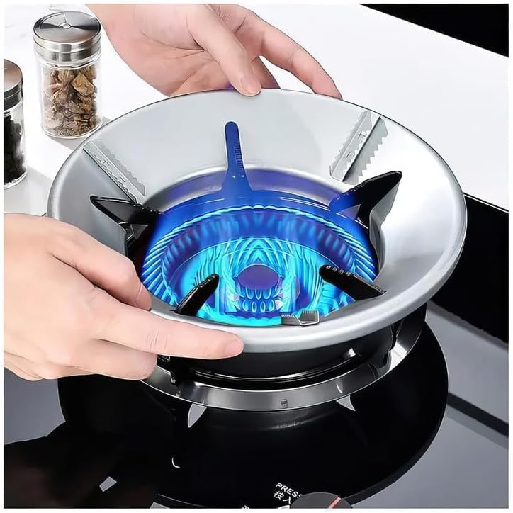 ChaiMoksha Gas Saver Burner Stand — Windproof Energy Saving Stove Stand for 4 & 5 Leg Gas Stoves