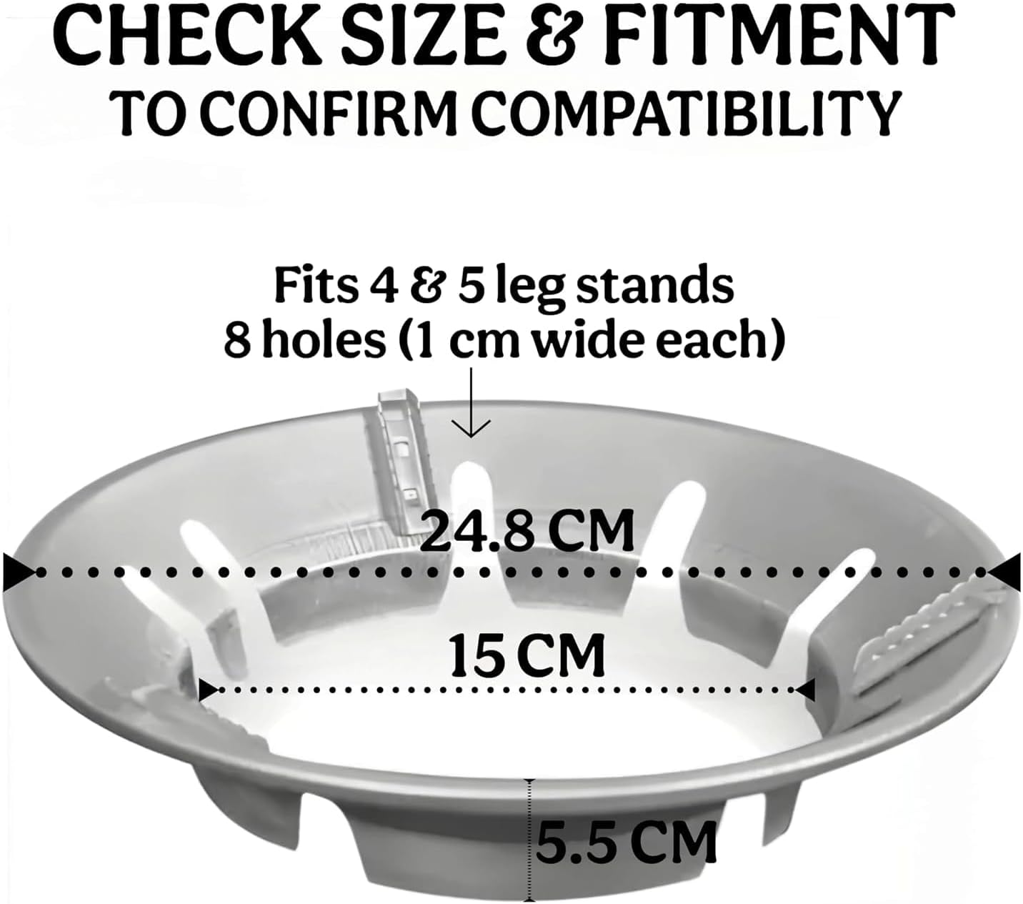 ChaiMoksha Gas Saver Burner Stand — Windproof Energy Saving Stove Stand for 4 & 5 Leg Gas Stoves