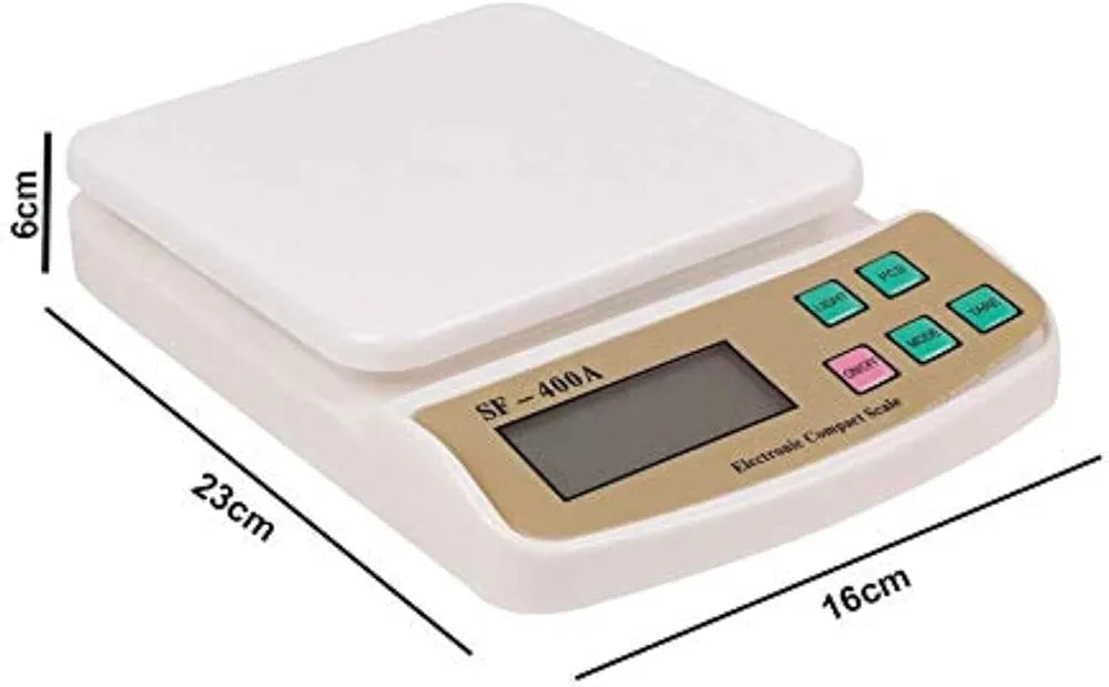 ChaiMoksha Digital Kitchen Scale — 10kg Compact Food Weight Machine with Tare Function
