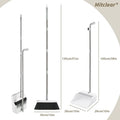 ChaiMoksha Broom & Dustpan Set — Long Handle, No-Bend Floor Cleaning Combo