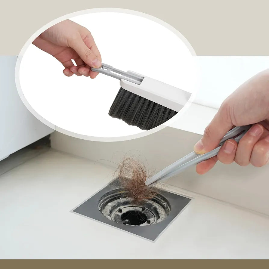 ChaiMoksha Broom & Dustpan Set — Long Handle, No-Bend Floor Cleaning Combo