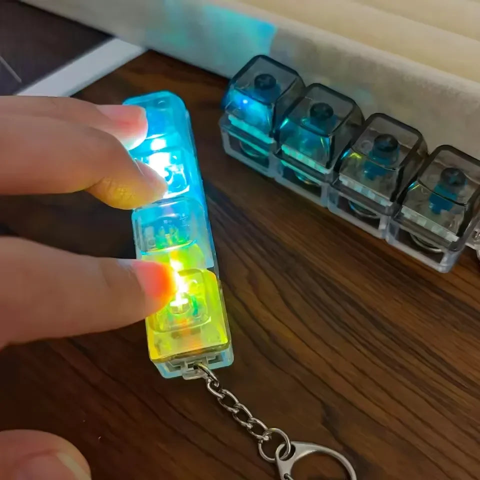 ChaiMoksha LED Keyboard Keychain — Mechanical Switch Tester & Satisfying Fidget Toy