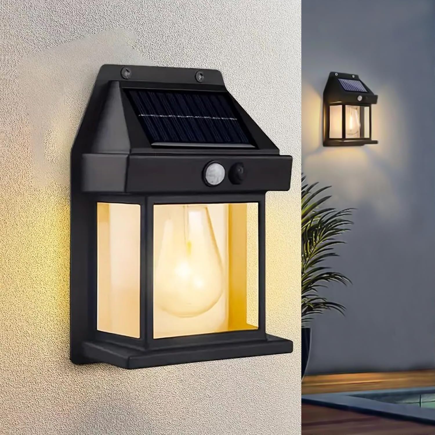 ChaiMoksha Solar Wall Light with Motion Sensor — Smart Security Lighting, Zero Electricity