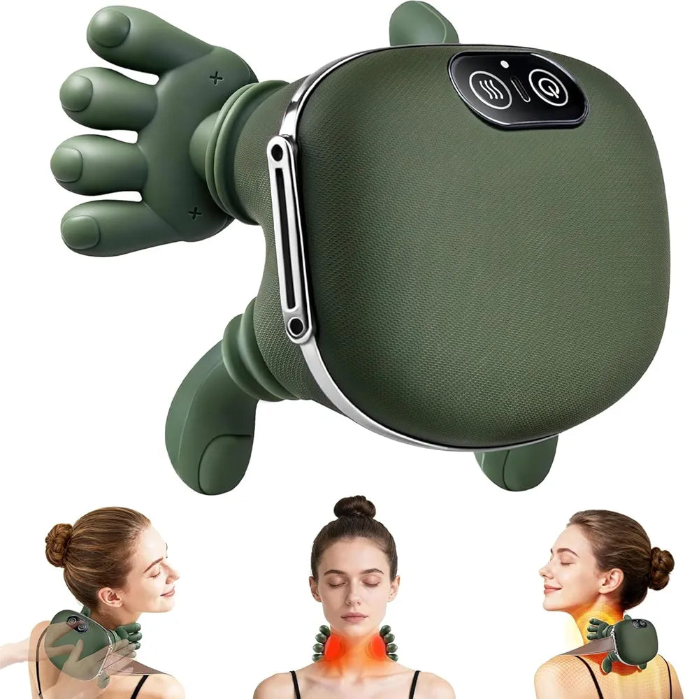 ChaiMoksha Heated Massager — Deep Tissue 4D Shiatsu Relief for Neck & Back