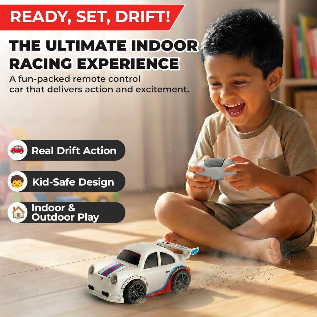 ChaiMoksha RC Racing Car — LED Lights, 360° Stunts & Smart Sensor Control for Kids
