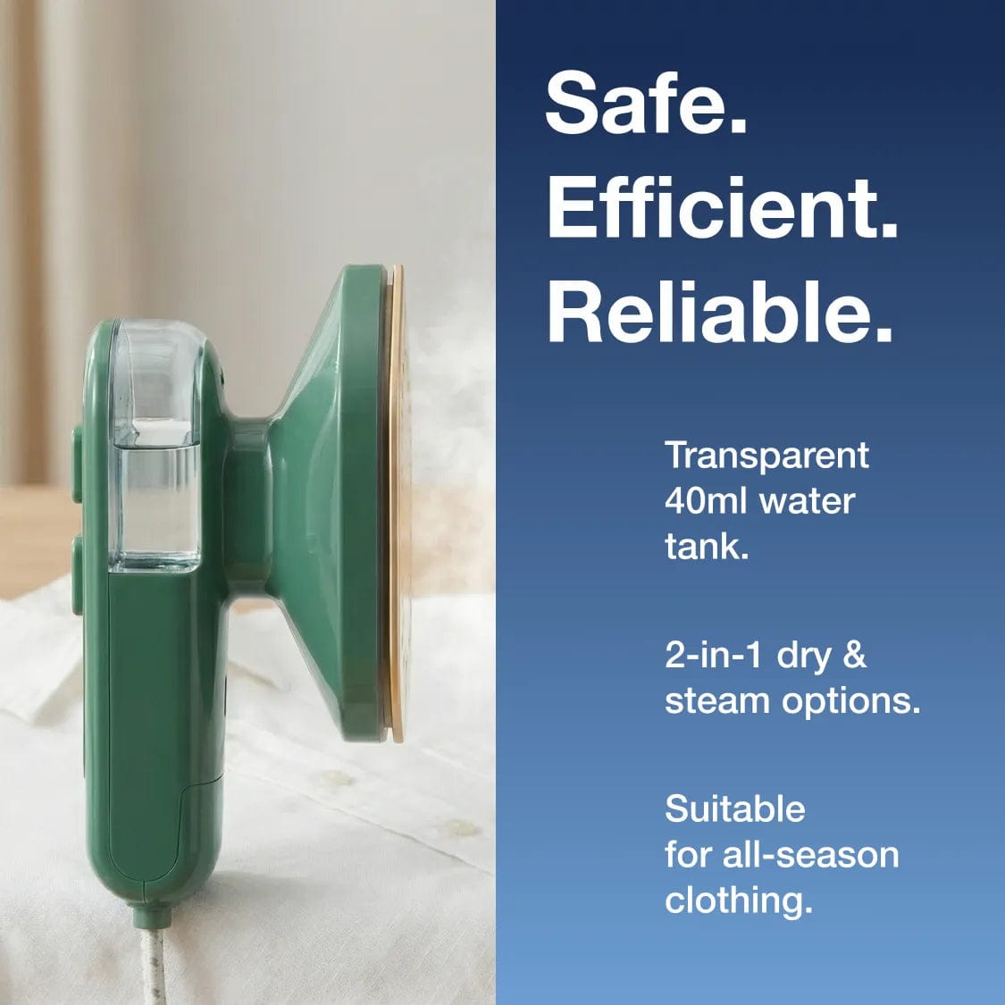 ChaiMoksha Portable Handheld Steam Iron — Wrinkle-Free Clothes in Seconds, Anywhere