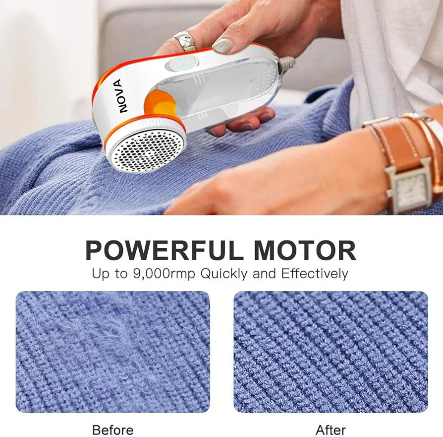 ChaiMoksha Electric Lint Remover — Fabric Shaver for Clothes, Fuzz & Dust Removal