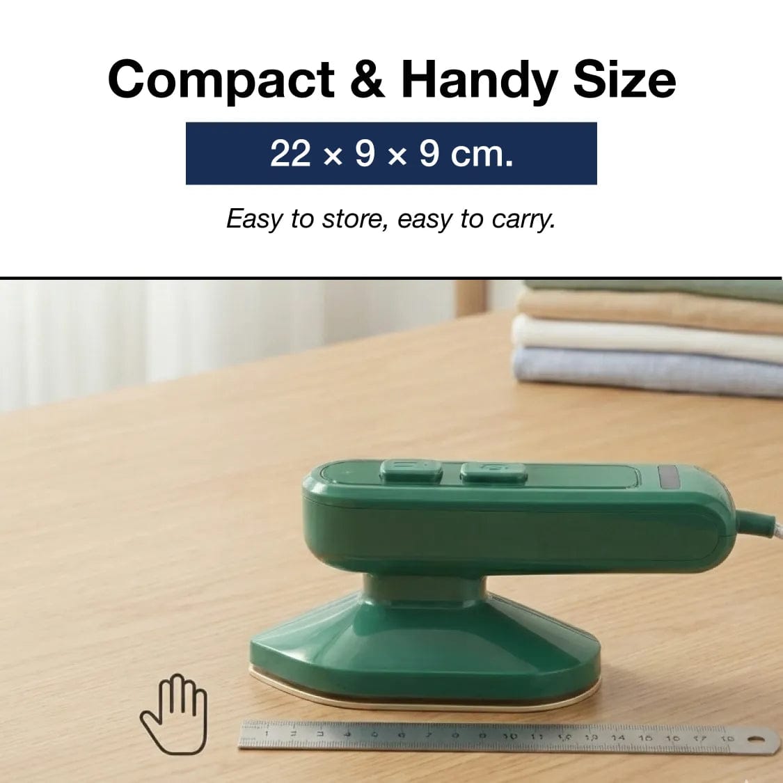 ChaiMoksha Portable Handheld Steam Iron — Wrinkle-Free Clothes in Seconds, Anywhere