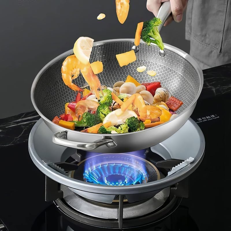 ChaiMoksha Gas Saver Burner Stand — Windproof Energy Saving Stove Stand for 4 & 5 Leg Gas Stoves
