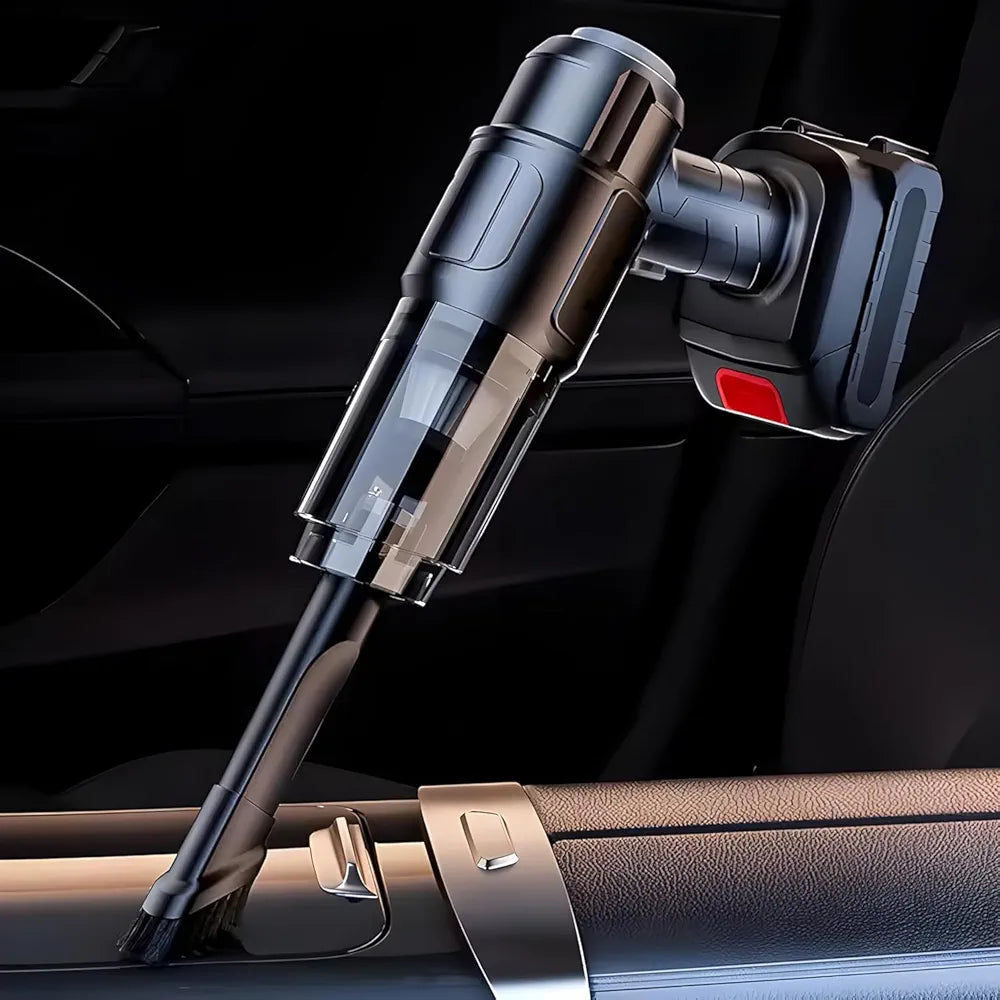 ChaiMoksha 3-in-1 Wireless Car Vacuum Cleaner — 18000PA, 120W Brushless Motor, 50-60 Min Runtime
