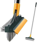 ChaiMoksha 3-in-1 Bathroom Brush — 180° Rotating Scrubber, Wiper & Long Handle