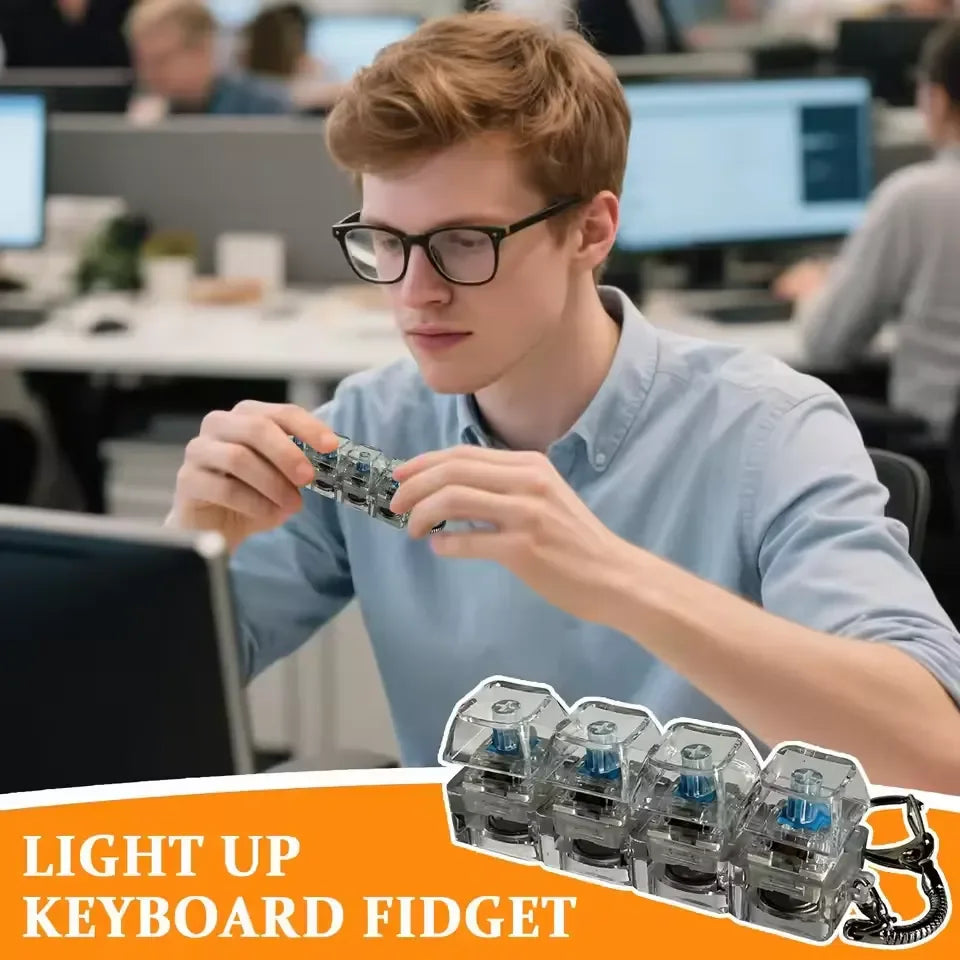 ChaiMoksha LED Keyboard Keychain — Mechanical Switch Tester & Satisfying Fidget Toy