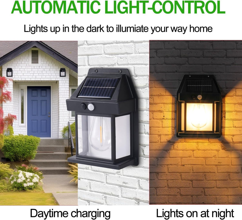 ChaiMoksha Solar Wall Light with Motion Sensor — Smart Security Lighting, Zero Electricity