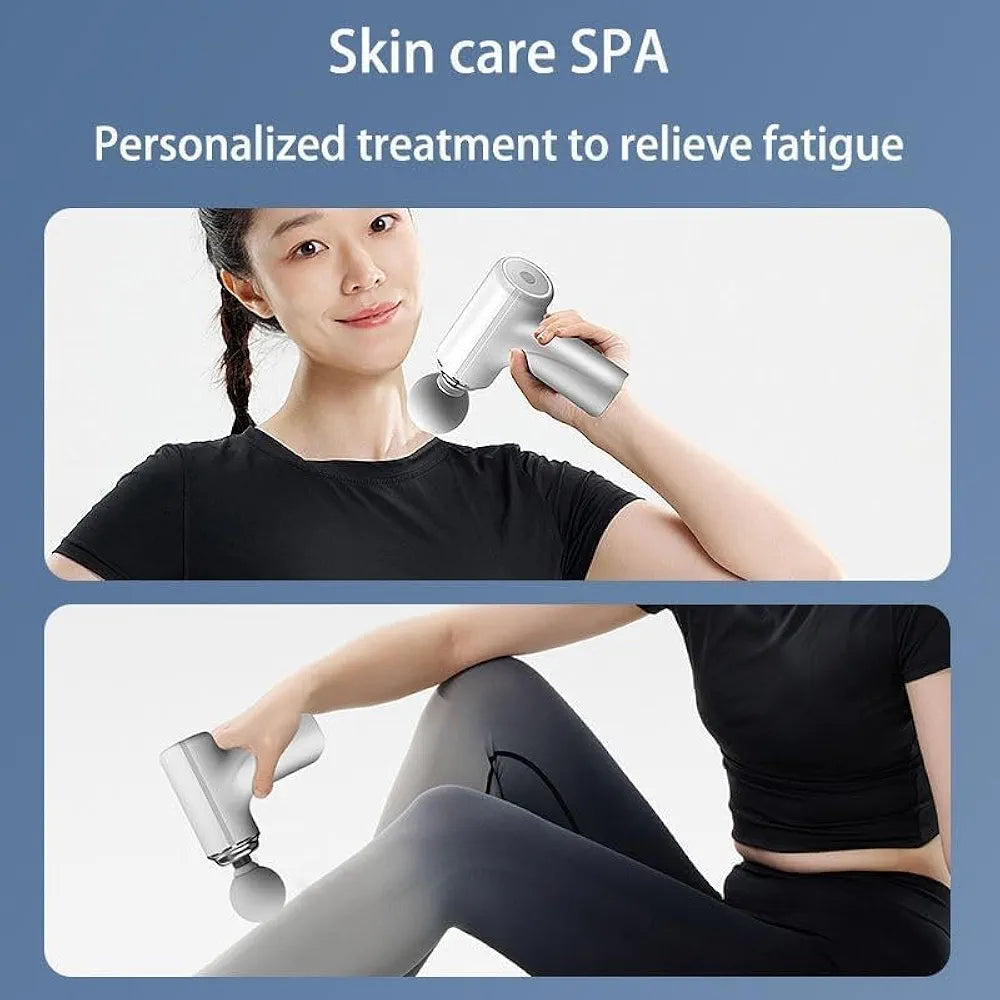 ChaiMoksha Mini Massage Gun — 6 Speed Deep Tissue Massager for Body, Neck, Back & Feet