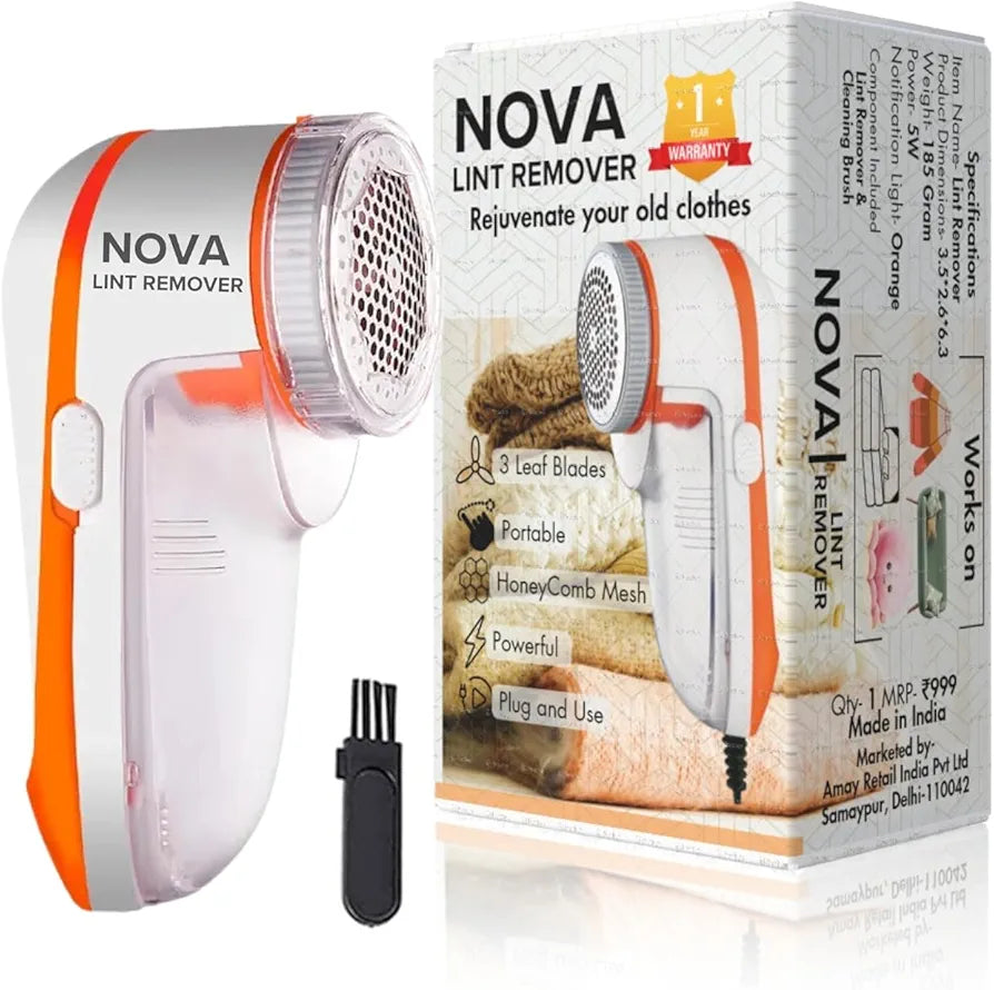 ChaiMoksha Electric Lint Remover — Fabric Shaver for Clothes, Fuzz & Dust Removal