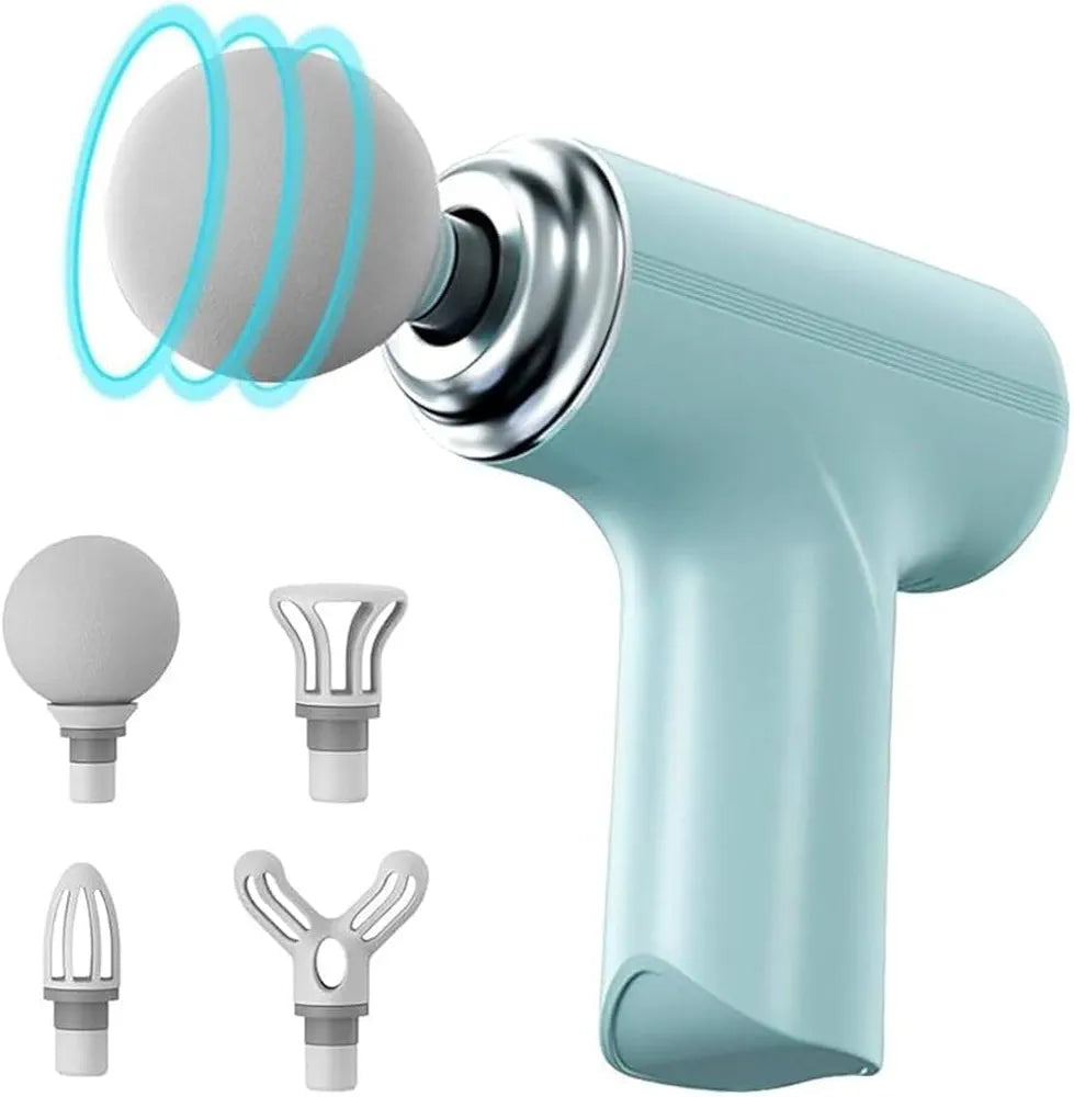 ChaiMoksha Mini Massage Gun — 6 Speed Deep Tissue Massager for Body, Neck, Back & Feet